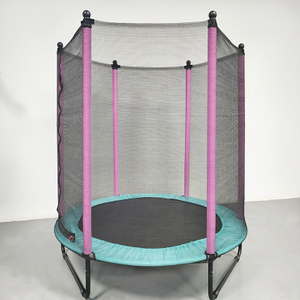 Trampol&iacute;n estable para ni&ntilde;os con patas en U y red de seguridad