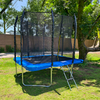 Trampol&iacute;n rectangular duradero de patas rectas para exteriores