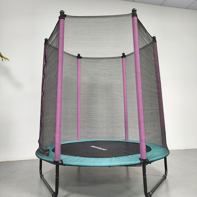 Trampol&iacute;n estable para ni&ntilde;os con patas en U y red de seguridad