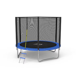 Trampol&iacute;n para exteriores de poste recto con red de seguridad