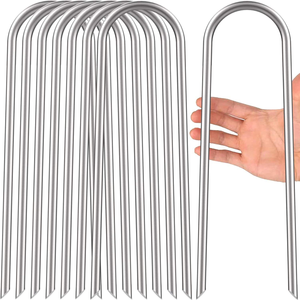 Estacas de anclaje al suelo de acero galvanizado en forma de U para fijaci&oacute;n a prueba de viento de trampol&iacute;n