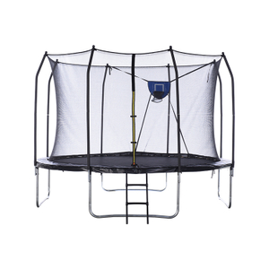 Trampol&iacute;n exterior profesional en forma de 7 con red de seguridad