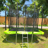 Trampol&iacute;n rectangular duradero de patas rectas para exteriores