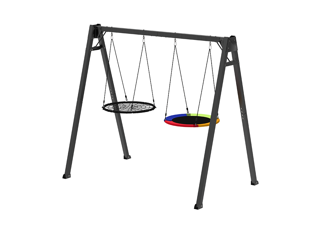 Juego de columpios met&aacute;licos