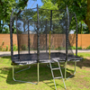 Trampol&iacute;n rectangular duradero de patas rectas para exteriores