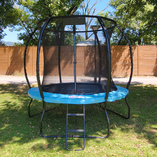 Trampol&iacute;n de calabaza estable con patas en W y red de seguridad