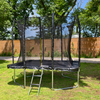 Trampol&iacute;n rectangular duradero de patas rectas para exteriores