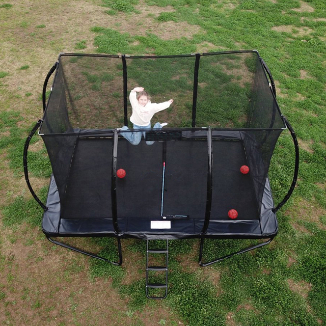 Trampol&iacute;n rectangular con patas en W