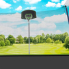 Trampol&iacute;n al aire libre con columpio y aro de baloncesto deslizante
