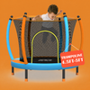 Trampol&iacute;n para ni&ntilde;os de 55 pulgadas con red de seguridad interior para interiores y exteriores
