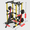 M&aacute;quina de entrenamiento multifuncional K5 roja y amarilla