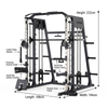 Conjunto de entrenamiento integrado con rejilla para sentadillas con m&aacute;quina Smith JH-D67