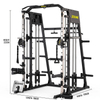 Conjunto de entrenamiento integrado con rejilla para sentadillas con m&aacute;quina Smith JH-D67