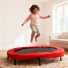 Trampol&iacute;n gemelo ovalado de 56 pulgadas plegable con asa para interiores