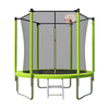 Trampol&iacute;n redondo al aire libre con red de seguridad para aro de baloncesto